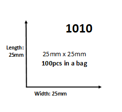 Apple Ziplock Bags 1010 - 25mm x 25mm