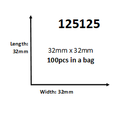 Apple Ziplock Bags 125125 - 32mm x 32mm