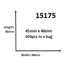 Apple Ziplock Bags 15175 - 40mm x 45mm