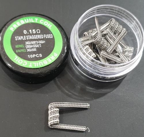 DIY Coils 10pk-0.15 Staple Stagered Fuse