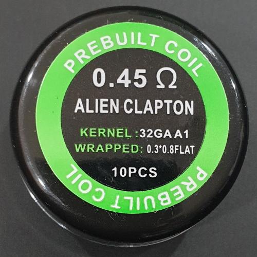 DIY Coils 10pk - 0.45ohms Alien Clapton