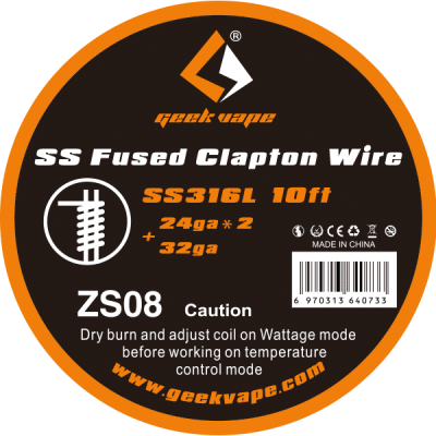 GeekVape Wire Clapton SS 24Gx2/32G Fused-ZS08