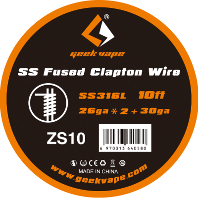 GeekVape Wire Clapton SS 26Gx2/30G Fused-ZS10
