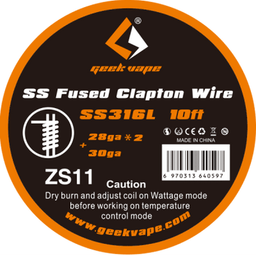 GeekVape Wire Clapton SS 28Gx2/30G Fused-ZS11